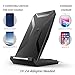Fast Wireless Charger, Mumba 10W Fast Wireless Charging Stand for Samsung Note9 S9 S9 Plus Note 8 S8 S8 Plus S7 S7 EdgeNote 5 S6 Edge Plus, Standard Charge for iPhone X/8/8 Plus (No Adapter)