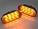 Smoked Amber Led Side Marker Lights Pair 2 Pcs For 1999 2000 2001 2002 2003 2004 Golf Jetta Bora 1998 to 2004 Passat B5 B5.5