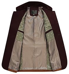 chouyatou Men's Gentle Band Collar Single Breasted