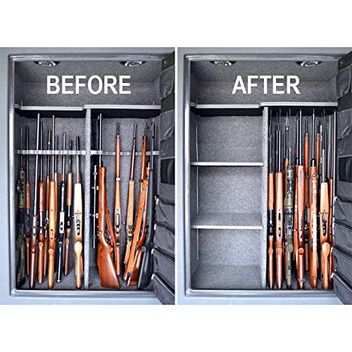 Gun Storage Solutions 6 Rifle Rod Expansion Pack - Gun Rack Rifle Rods, Organize Your Gun Safe, Extra Rifle Rods, (Fabric Sold Separately in Our Starter Packs) (Pink)
