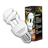 UVB Reptile Light Bulb, CONOMOYPET Compact Fluorescent Desert Terrarium Lamp For Reptile Amphibian Calcium Supplement 13 Watts (10.0 for Desert)