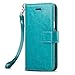 J&D Case Compatible for Xperia XA2 Ultra Case, [Wallet Stand] [Slim Fit] Heavy Duty Shock Resistant Flip Cover Wallet Case for Sony Xperia XA2 Ultra Wallet Case - [NOT for Sony Xperia XA2] - Aqua