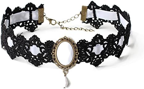 HappyStory Fashion Jewelry Gothic Victorian Velvet Crystal Choker Necklace