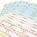 Wisdompro Floral Label Stickers, 192 Pcs Self Adhesive Gift Tag Stickers Blank Write on Label for Essential Oil Bottles, Jars and Food Containers - 2.5 x 1.2 inch