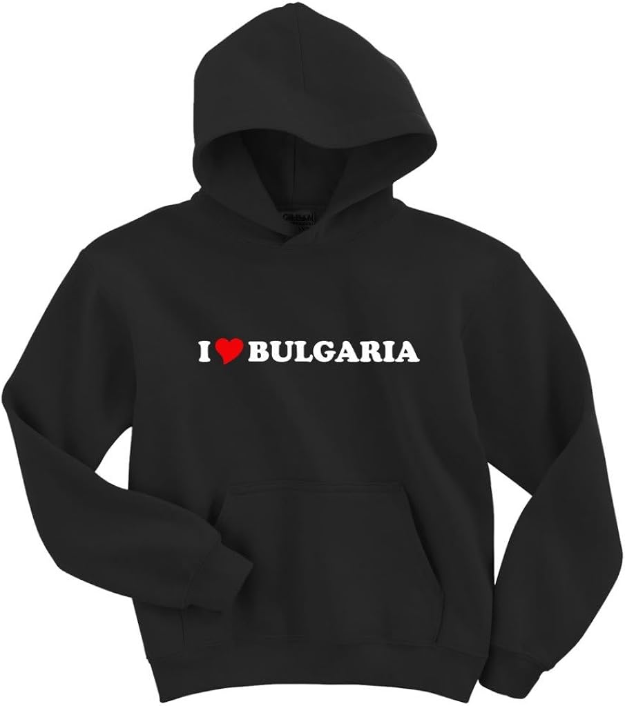 Gildan I Love Bulgaria Hoodie Sweatshirt Clothing