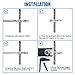 Glarks 80Pcs 6 Size Heavy Duty Zinc Plated Steel Molly Bolt Hollow Drive Wall Anchor Screws Assortment Kit for Drywall, Plaster and Tile