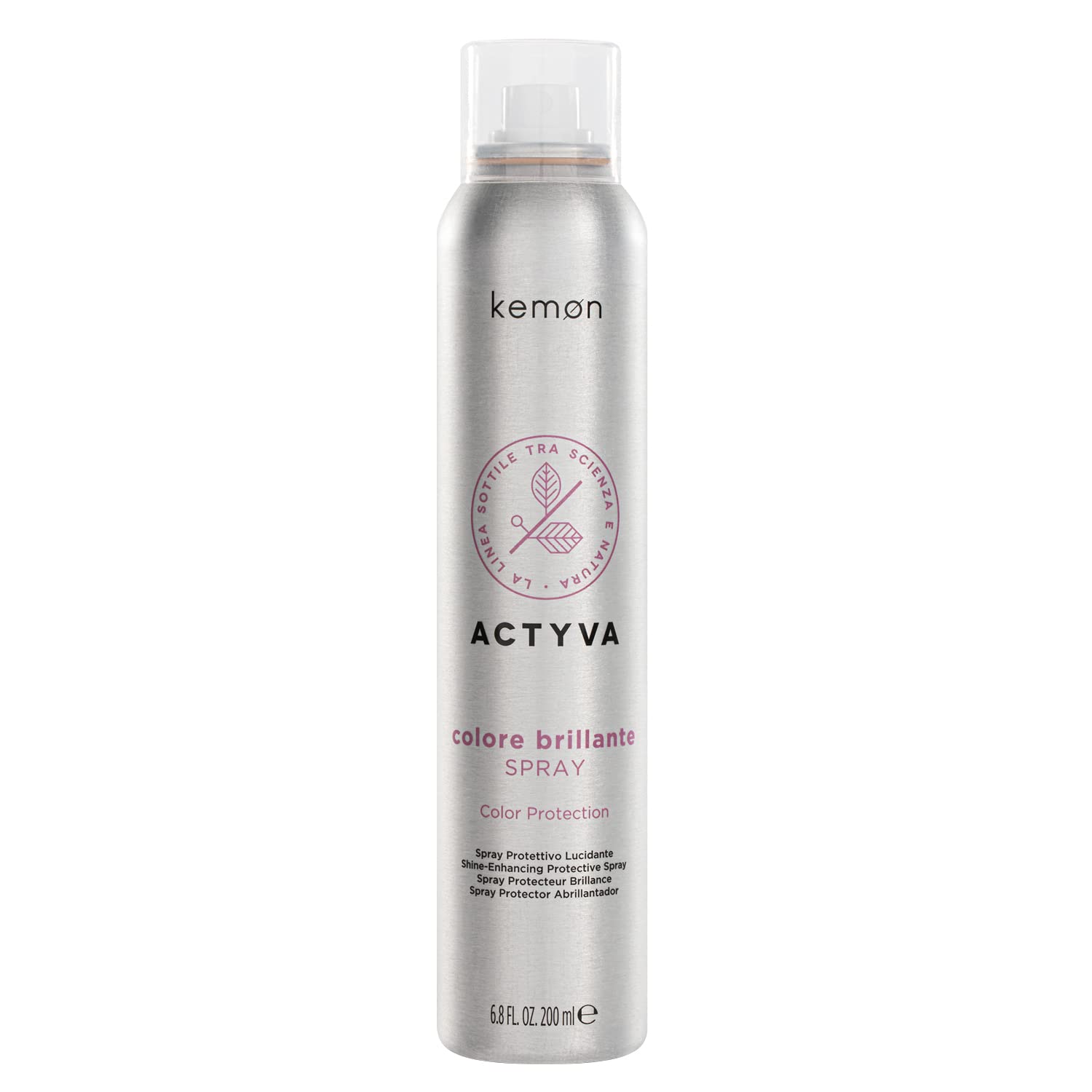Kemon Actyva Colore Brilliant Spray - Care Spray for Protecting Hair, Exclusive Hair Care for Coloured, Matte or Dull Hair, 200 ml