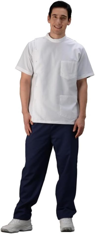 Avida Men's Classic Snap Front Pharmacy Lab Coat