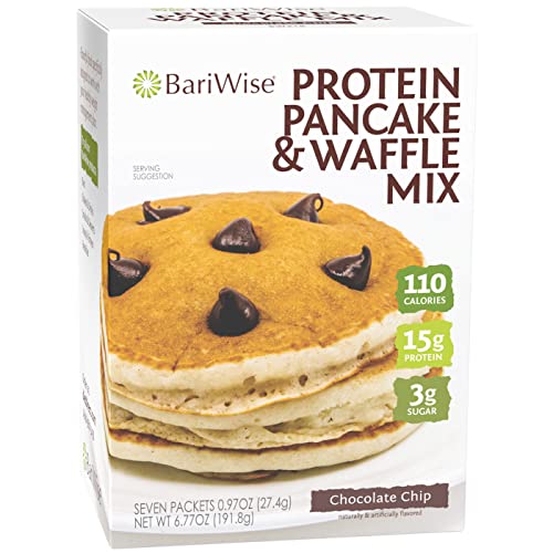 BariWise Protein Pancake & Waffle Mix, Chocolate Chip, 110 Calories