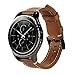 Valkit for Gear Sport/Gear S2 Classic Bands - Genuine Leather Replacement Watch Band, Bracelet Strap with Stainless Steel Clasp for Gear Sport SM-R600/Gear S2 Classic Smart Watch (SM-R732/735) - Brown