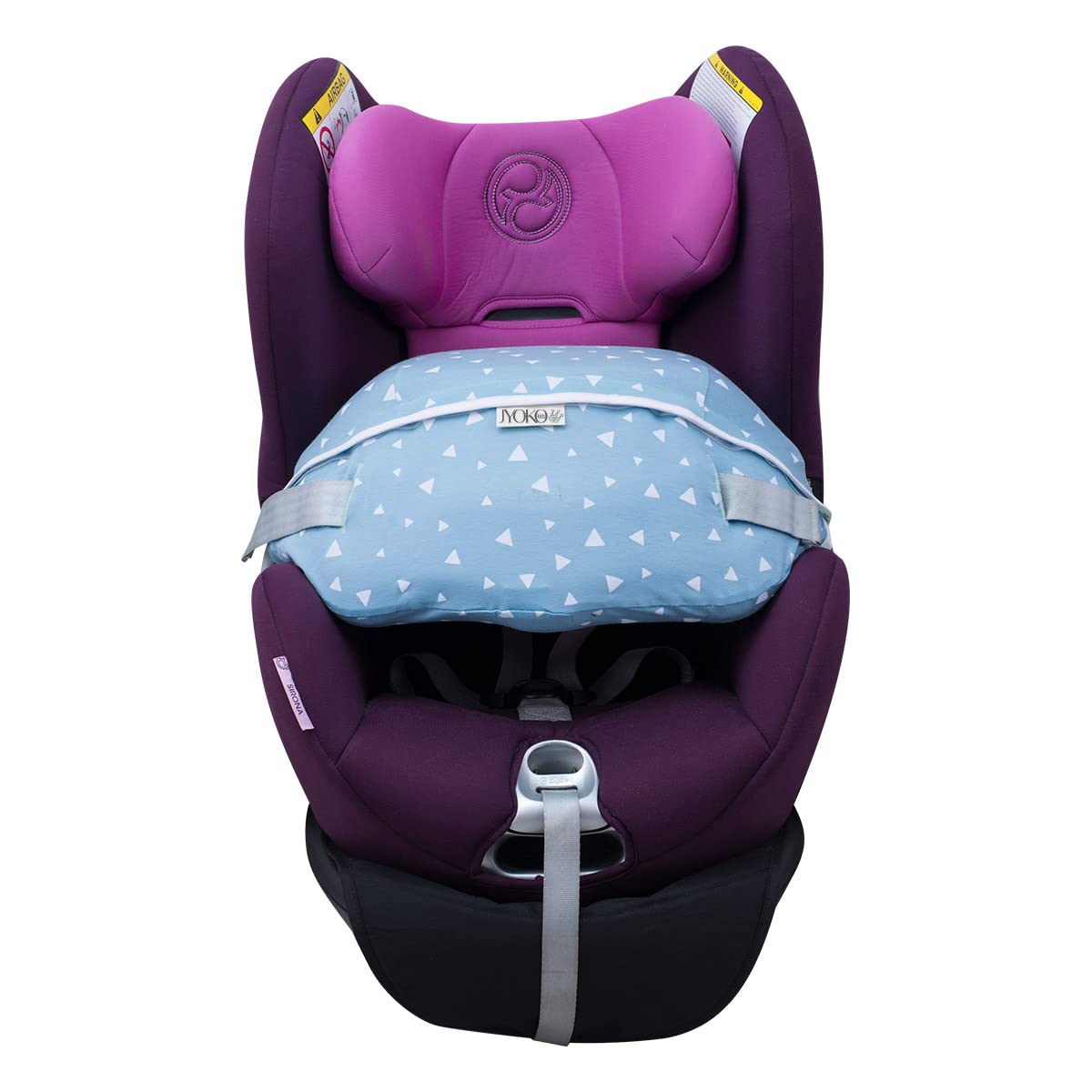 JYOKO Kids Cover Liner Accessory for car seat Made Cotton Compatible with Cybex Gold Sirona - M2 i-Size (Blue Sparkles)