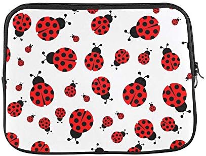 Mouno Neoprene Soft Pouch Cover, Briefcase Carrying Bag, Ladybug Sleeve Soft Laptop Case Bag Pouch Skin