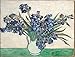Wieco Art Irises by Van Gogh Famous Floral Oil Paintings Reproduction Modern Wrapped Giclee Canvas Prints Blue Flowers Pictures on Canvas Wall Art for Living Room Bedroom Home Office Decorations