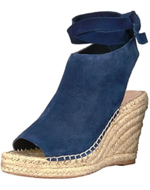 Women's Lyra Ankle Tie (Suede) Espadrille Wedge Sandal