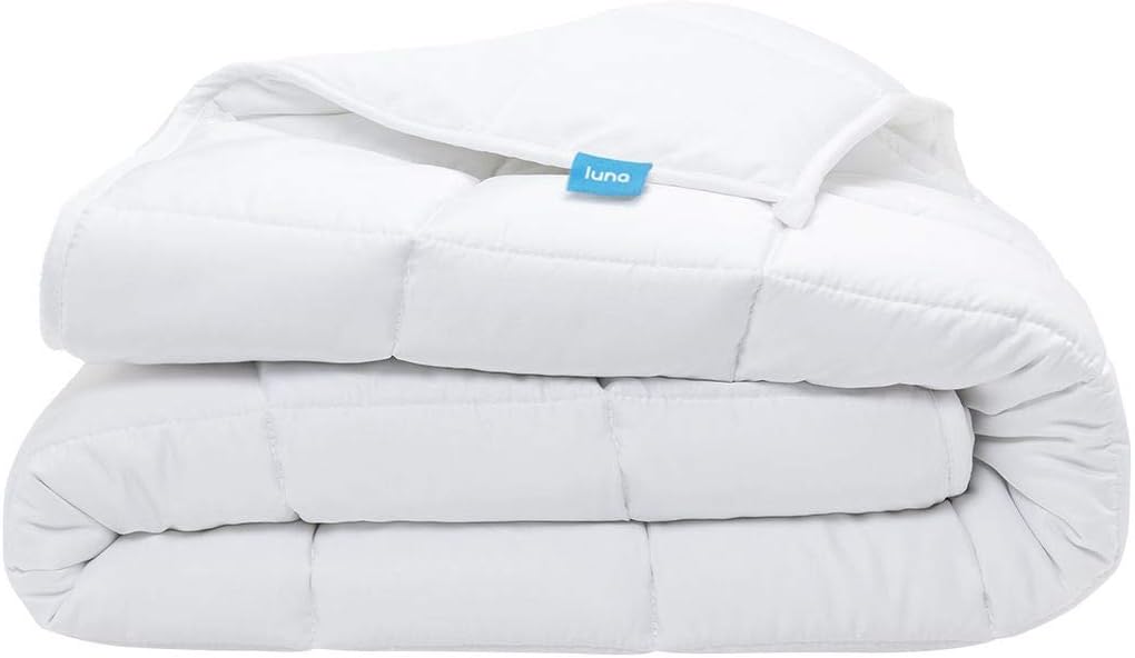 Amazon.com: LUNA Adult Weighted Blanket | Natural Silky Cooling Bamboo