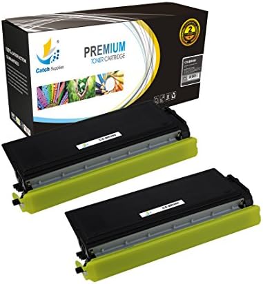 Catch Supplies TN460 TN-460 Premium 2-Pack Black Replacement Toner Cartridge Compatible with Brother DCP-1200 1400, HL-1030 1230 1240 1440 1450 1470N, MFC-8300, IntelliFax-4100 Printers |6,000 Yield|