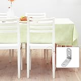 ALLY-MAGIC 10Pcs Stainless Steel 40x40mm Right Angle Brackets Shelf Corner Brace view 3