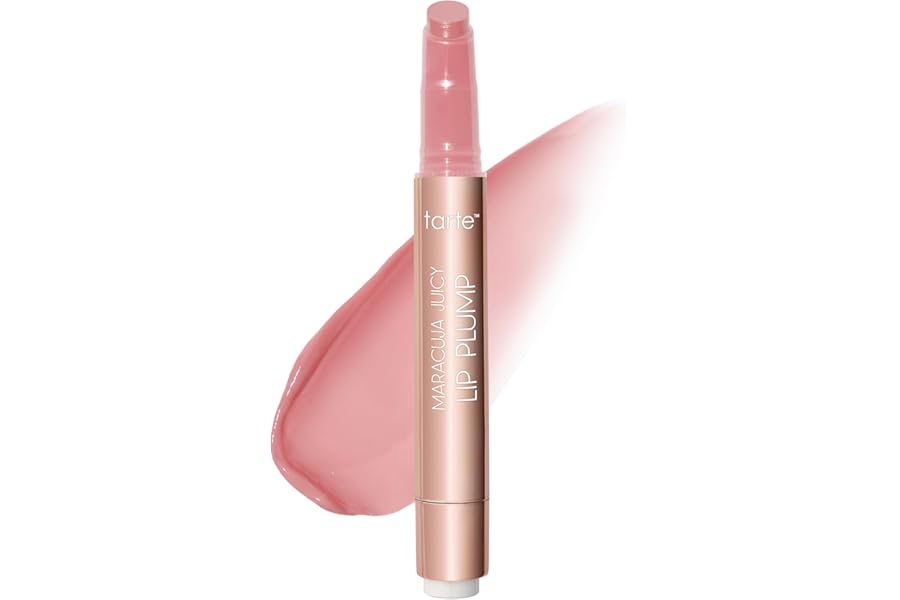 tarte maracuja juicy lip plump – Hydrating & Volumizing Lip Plumper Gloss Balm with Nourishing Hyaluronic Acid & Vitamin E, Plumps & Moisturizes, Vegan & Cruelty-Free