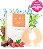 SAFISA Under Eye Patches | anti-wrinkle gel under eye pads 10 pairs | under eye bags treatment, eye mask for puffy eyes, dark circles under eye treatment | anti-aging collagen eye mask | women & men
