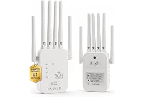 WiFi Extenders 6-Antenna Strong Signal Booster for Home Internet with Ethernet Port, 5ghz/2.4ghz Repetidor De Señal, Long Ran