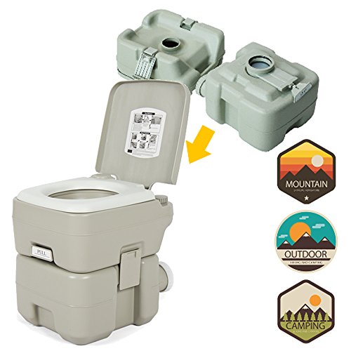 Z ZTDM Portable Toilet Potty for Camping Recreation, Travel, Car, Boat, Caravan, Campsite, Hospital - 5 Gallon Holding Tank - Thumbnail 6