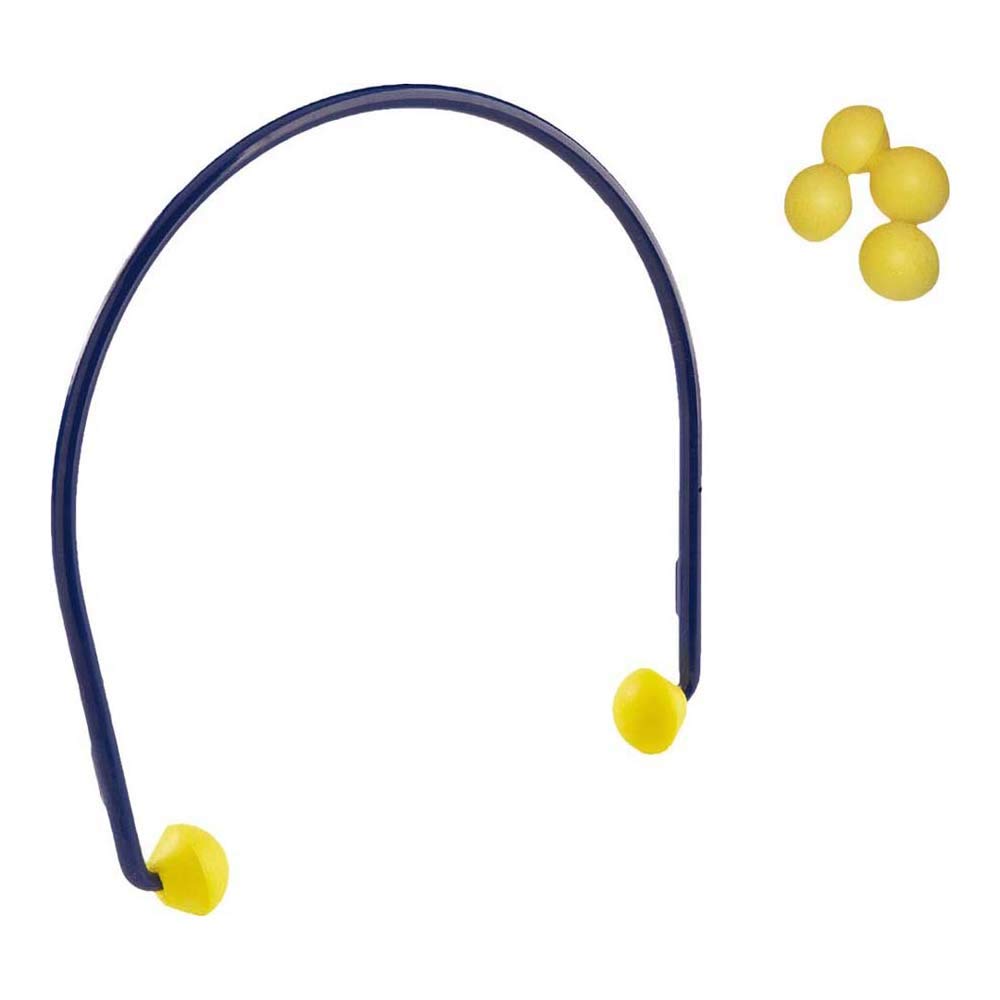 3M E-A-R Caps Banded Earplugs, 23 dB, Blue (1 Pair)