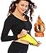 SEXYWG Womens Neoprene Long T-Shirt Sweat Sauna Hot Body Shaper for Weight Loss