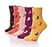 Dosoni Womens 5-pack Cotton Knitting Warm Winter Fall Crew Socks