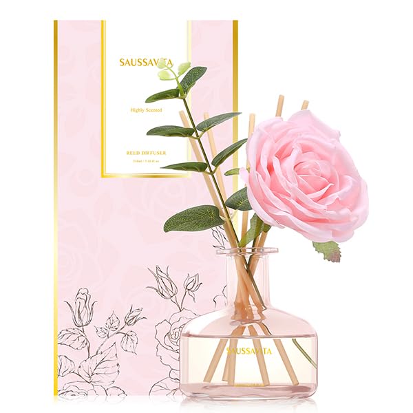 Raumduft Reed Diffuser Rose 210ml,120 Tage langanhaltend