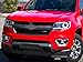 Yoaoo 1x OEM Red Grille Z71 Emblem Badge Compatible with Silverado 2500Hd 3500Hd Sierra Tahoe Chrome