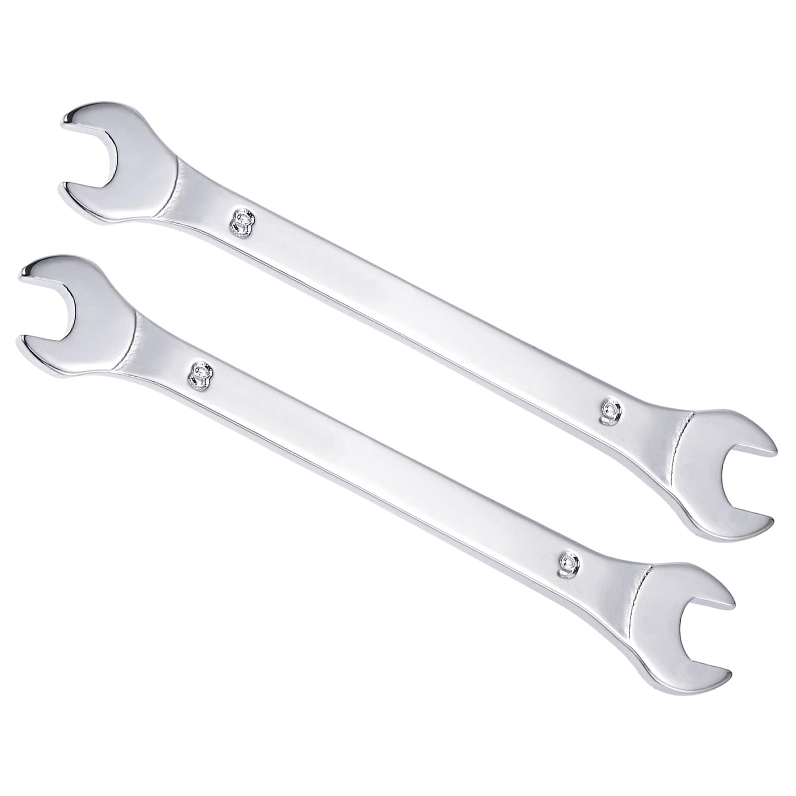 CoCud Thin Open End Wrench, Metric 8mm x 9mm, Double Ended Slim Wrench - (Applications: for Thin Nuts, Narrow Spaces), 2-Pieces