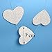 Lacheln Glitter Paper Heart Garland Hanging Party Decorations for Wedding,Baby Shower, Christmas Decor,20 Feet Total (Glitter Silver)
