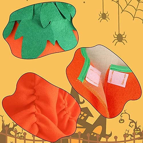 AMOR PRESENT Halloween Pumpkin Costume, 3 PCS Pumpkin Cosplay Costume for toddler Girls Boys Halloween Cosplay Party