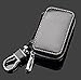 Cadillac Black Premium Leather Car Key Chain Coin Holder Zipper Case Remote Wallet Bag