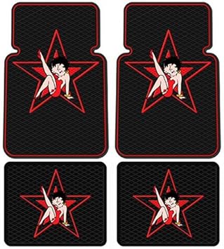 Amazon Com Betty Boop Star Design 4 Pc Floor Mats Automotive