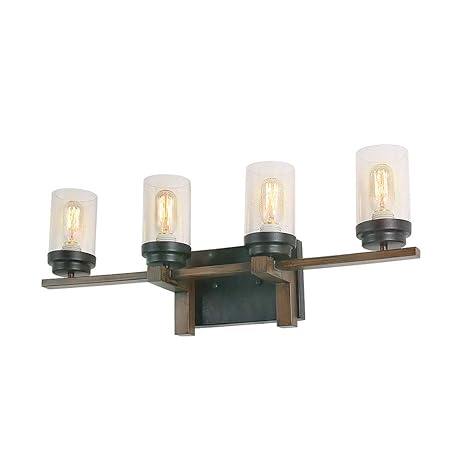 Eumyviv Rustic Style Bathroom Lighting Metal Wall Sconce With