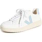Veja Women's V-12 Sneakers, Extra White/Steel, 4 Medium US