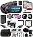 Sony FDR-AX33 4K Ultra HD Handycam Camcorder with 64GB Memory Card, 3Pcs Filter Kit, Video Light, Microphone, Carrying Case, 72