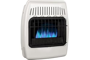 UTY 20,000 BTU Natural Gas Wall Heater, Vent-Free Propane Heater for Indoor Use - Dual Fuel, White