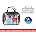 TSA Approved Clear Travel Toiletry Bag-Quart Sized with Zipper-Airport Airline Compliant Bag/Bottles-Men's/Women's 3-1-1 Kit+Travel (Hanging Bag))