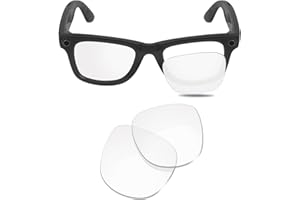 Glintbay Replacement Lenses Compatible with Ray-Ban Meta RW4008 53mm & Gen 2 RW4012 Large (53-22) Wayfarer Lenses