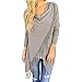 Hengzhi Women's Tassel Cardigan Sweater V Neck Outwear Tops knitted loose Poncho