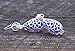Recycled Vintage Cobalt 1960's Face Cream Jar Silver Filigree Teardrop Earrings