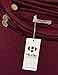 Hibelle Women's Long Sleeve Cowl Neck Asymmetrical Hem Casual Pullover Tunic Tops with Pockets
