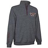 Virginia Tech Hokies Quarter Zip Sweatshirt Gray