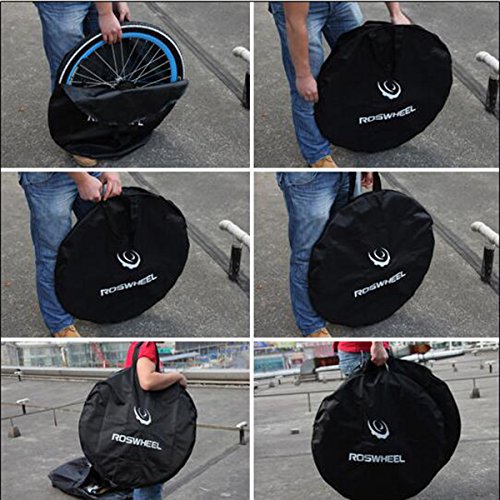 JEELAD 28" Bike Bicycle Soft Wheel Bag Wheelset Bag Wheel Carrying Bag (1 Pack) - Thumbnail 6