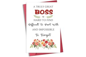 Thank You Gift Card for Boss Manager Appreciation Card for Leader Birthday Gifts for Men Women Boss's Day Gifts for Women Men