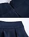 FACE N FACE Women's High Waisted A line Street Skirt Skater Pleated Full Midi Skirt Medium Navy