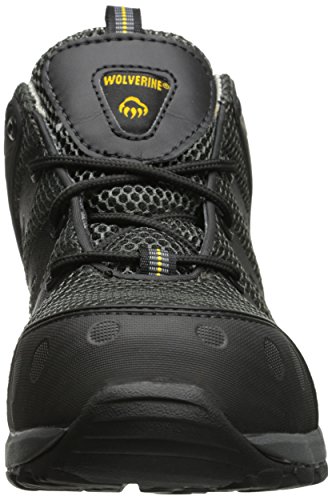 Wolverine Men's Amherst Safety Toe Shoe,Black,10.5 XW US