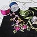 Threadart 100% Pure Silk Ribbon - 2mm White - No. 003-3 Sizes - 50 Colors